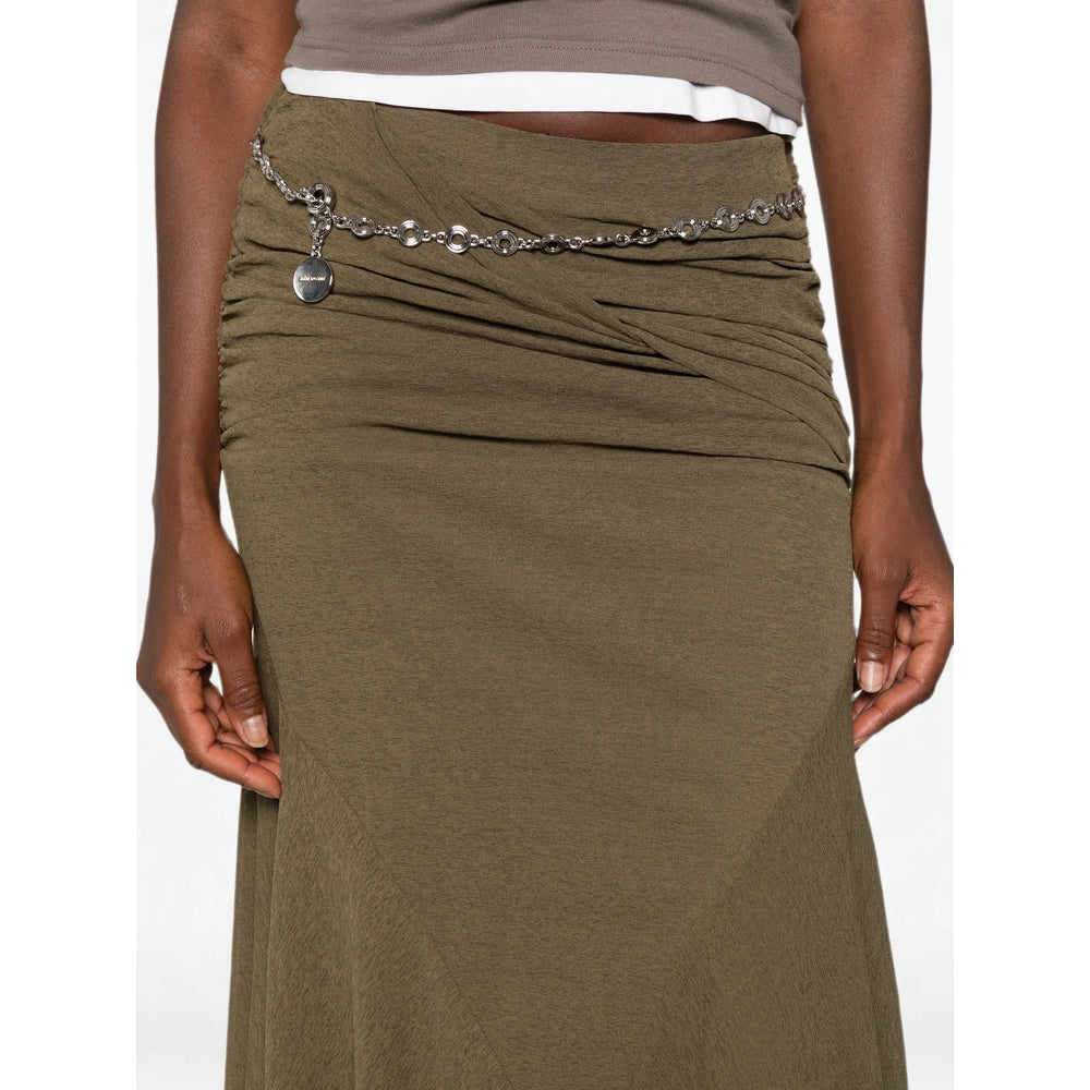 Ganni Green Skirts - Asymmetric & Draped Skirts Women GANNI