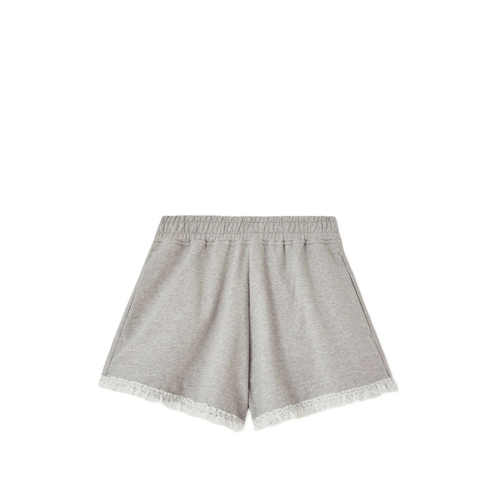 Ganni Grey Shorts - Mini Shorts Women GANNI