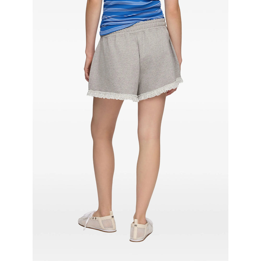 Ganni Grey Shorts - Mini Shorts Women GANNI