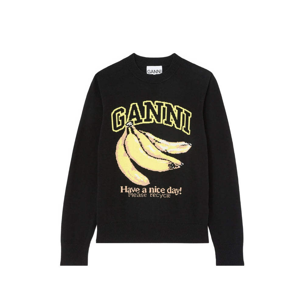 Ganni Black Knitwear - Jumpers Women GANNI