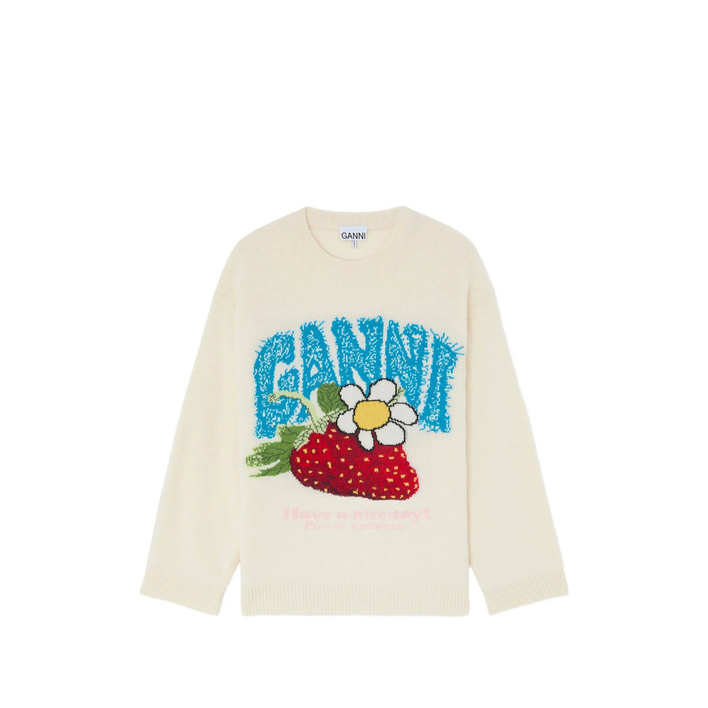 Ganni Neutrals Knitwear - Jumpers Women GANNI