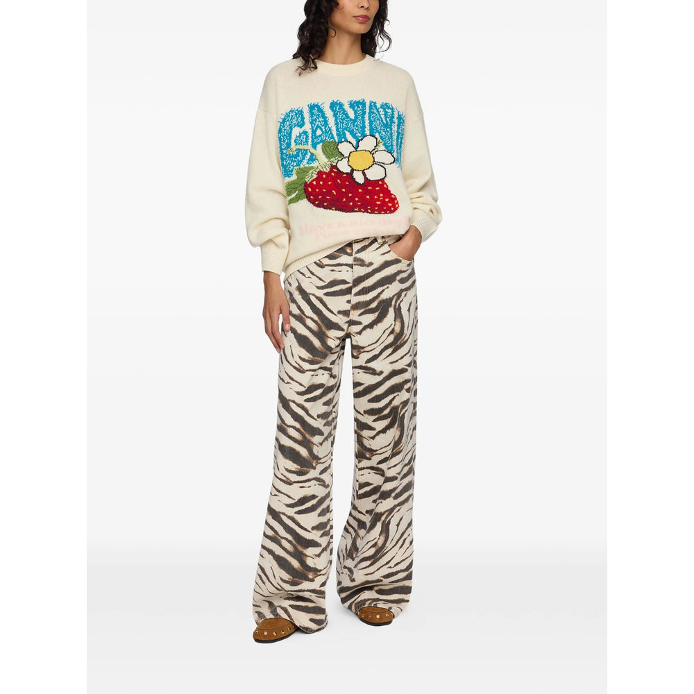 Ganni Neutrals Knitwear - Jumpers Women GANNI