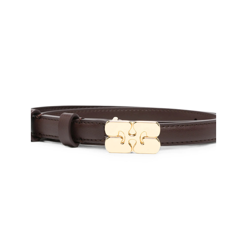 Ganni Brown Belts Women GANNI