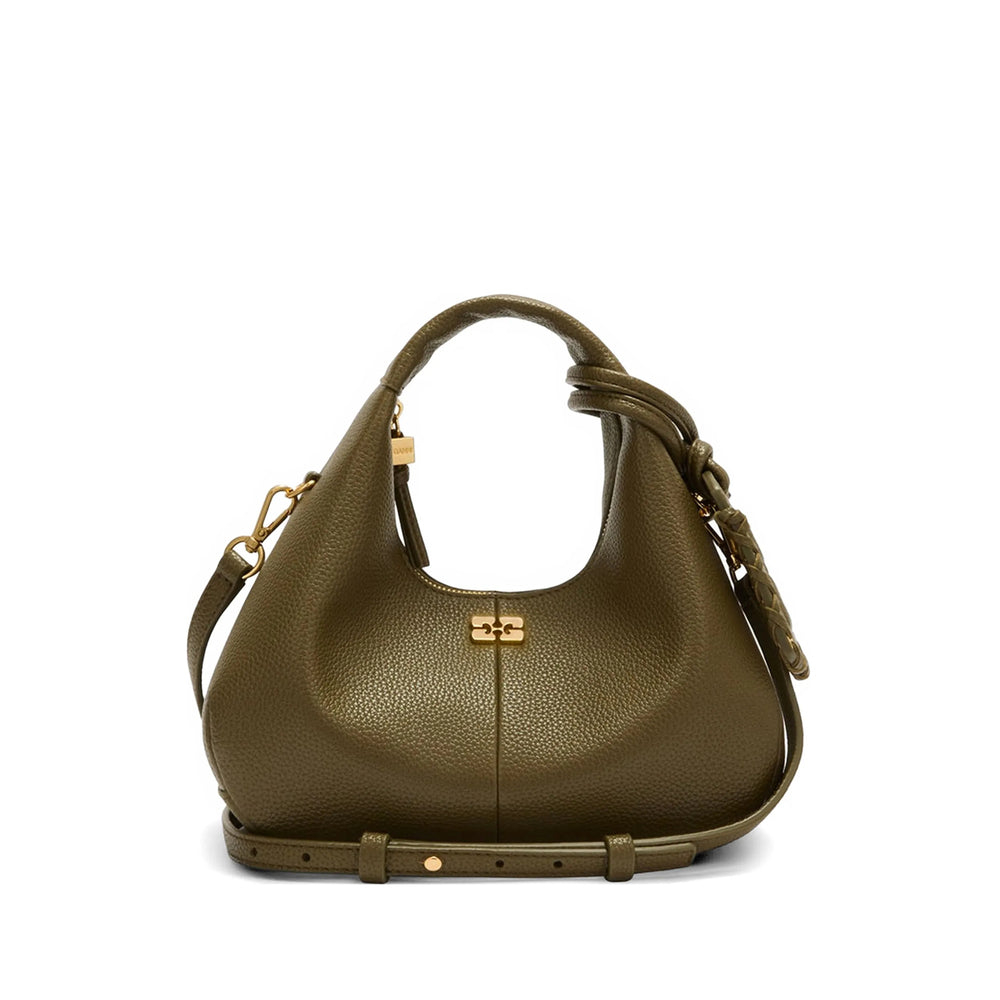 Ganni Green Tote Bags Women GANNI