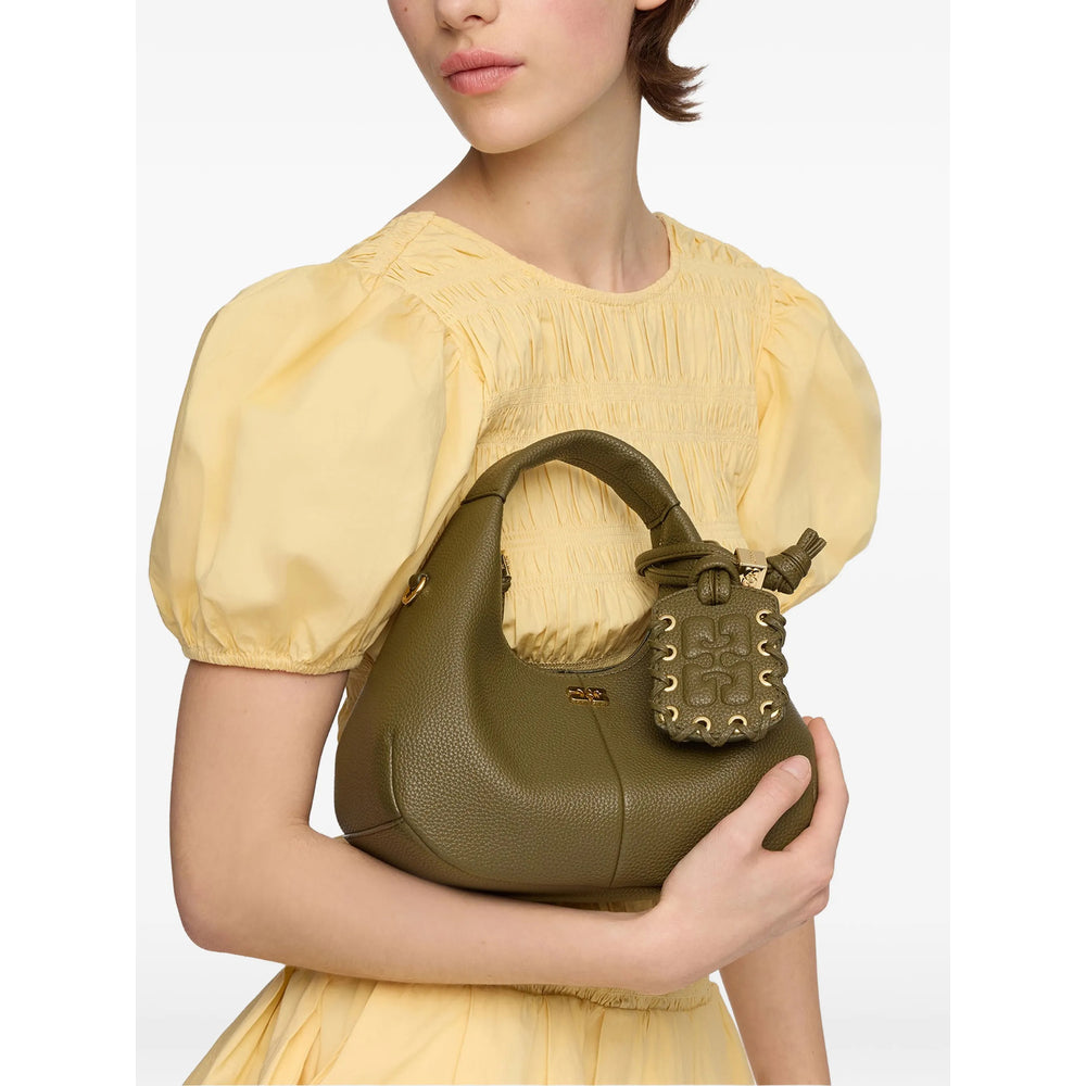 Ganni Green Tote Bags Women GANNI