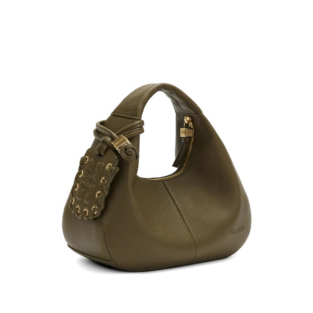 Ganni Green Tote Bags Women GANNI