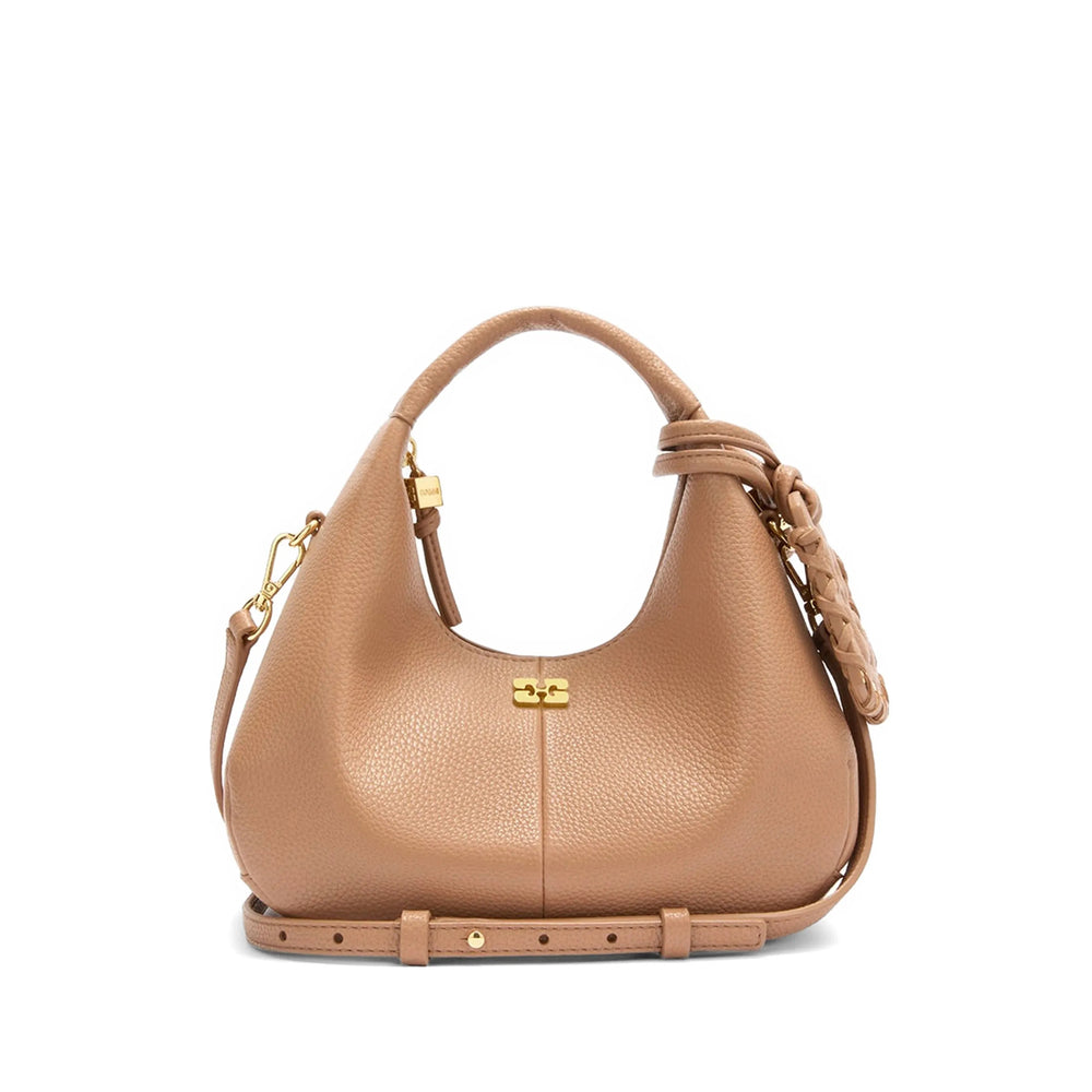 Ganni Brown Tote Bags Women GANNI