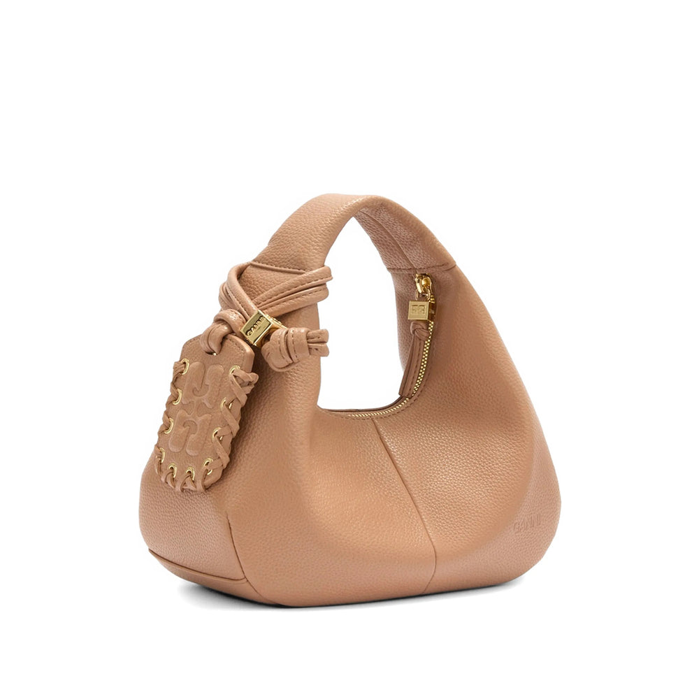 Ganni Brown Tote Bags Women GANNI
