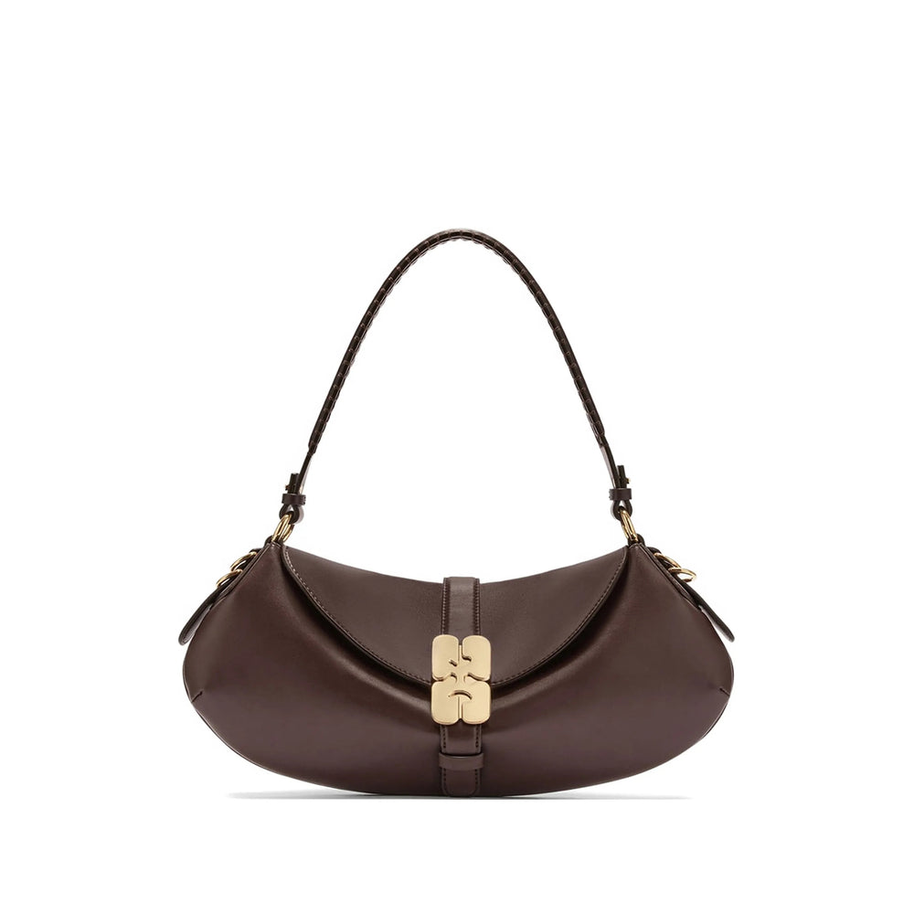 Ganni Brown Shoulder Bags Women GANNI