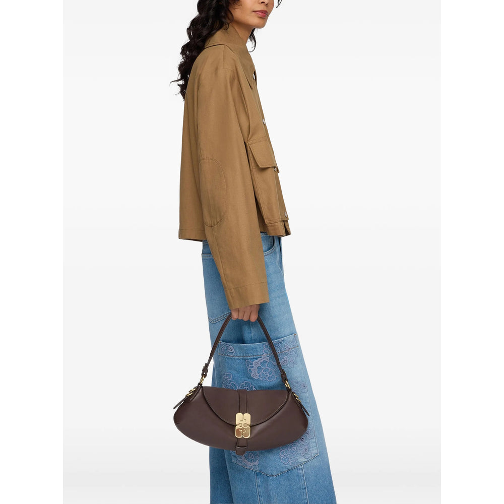 Ganni Brown Shoulder Bags Women GANNI