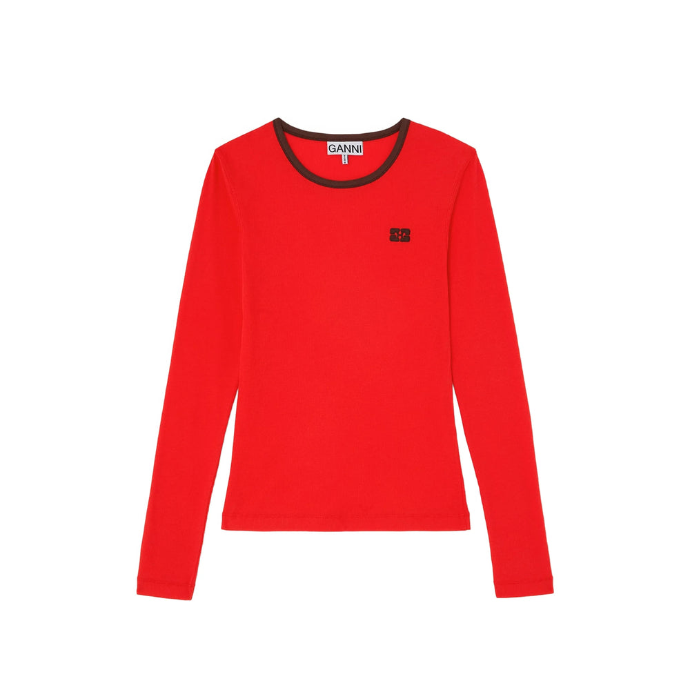 Ganni Red Tops - T-Shirts & Jerseys Women GANNI