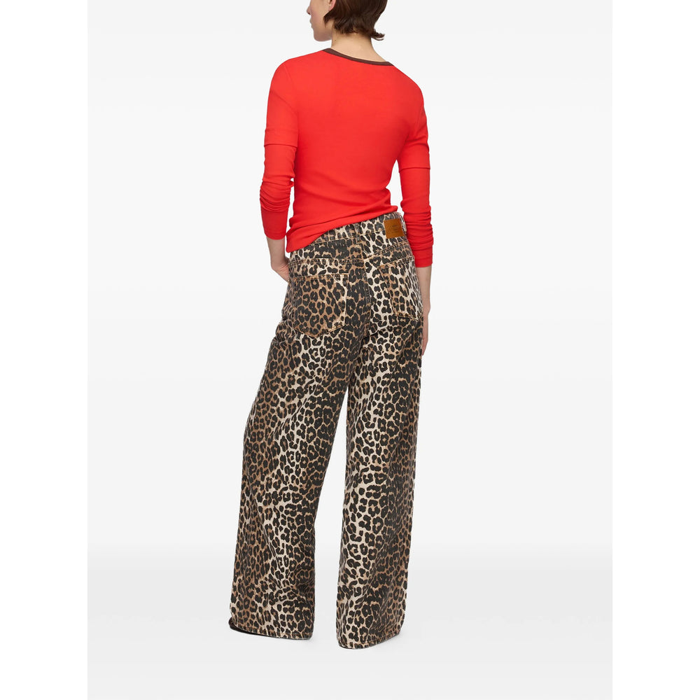 Ganni Red Tops - T-Shirts & Jerseys Women GANNI