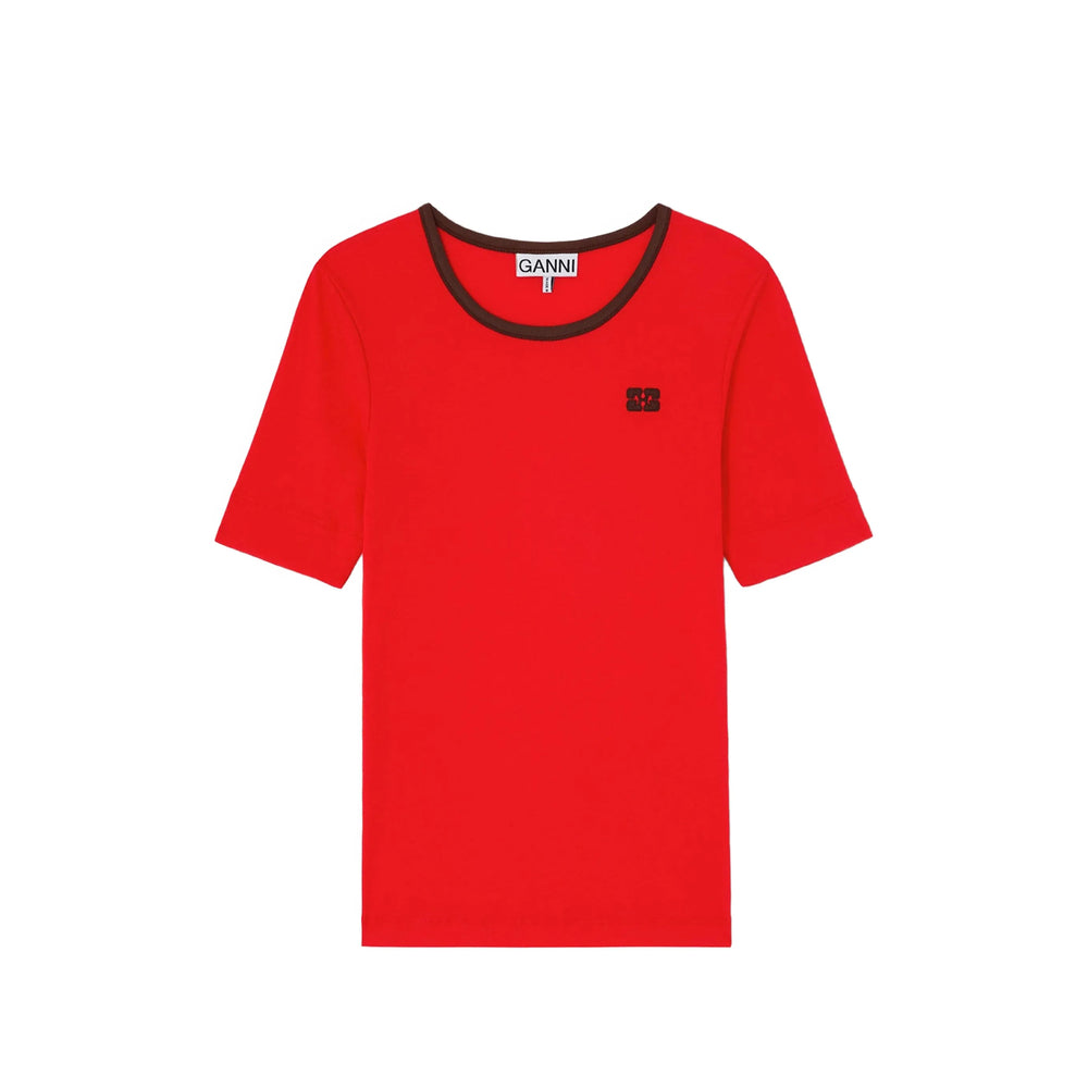 Ganni Red Tops - T-Shirts & Jerseys Women GANNI