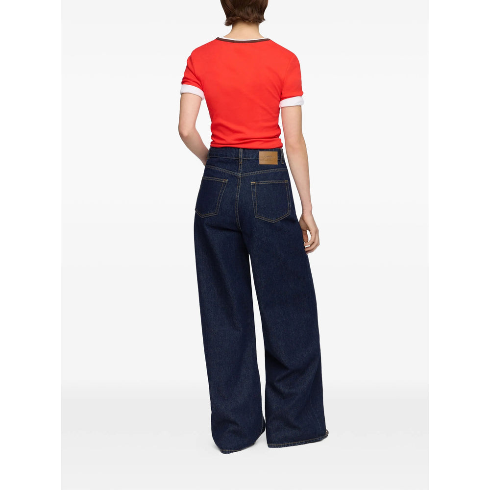 Ganni Red Tops - T-Shirts & Jerseys Women GANNI