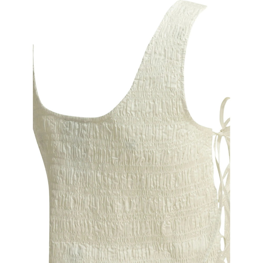 Ganni Neutrals Tops - Vests & Tank Tops Women GANNI