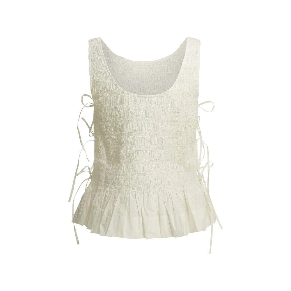 Ganni Neutrals Tops - Vests & Tank Tops Women GANNI