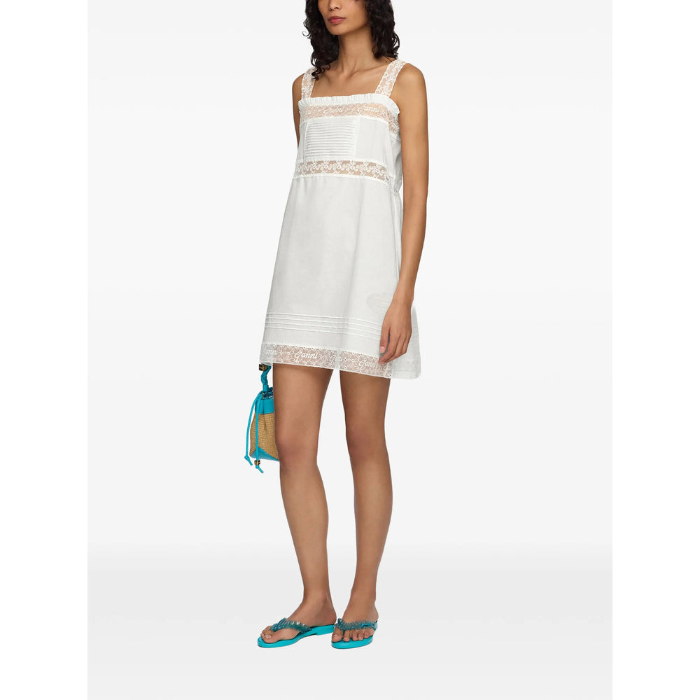 Ganni White Dresses - Day Dresses Women GANNI