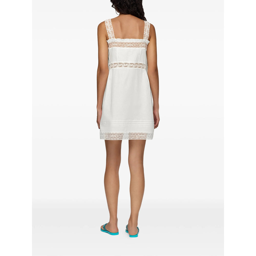 Ganni White Dresses - Day Dresses Women GANNI