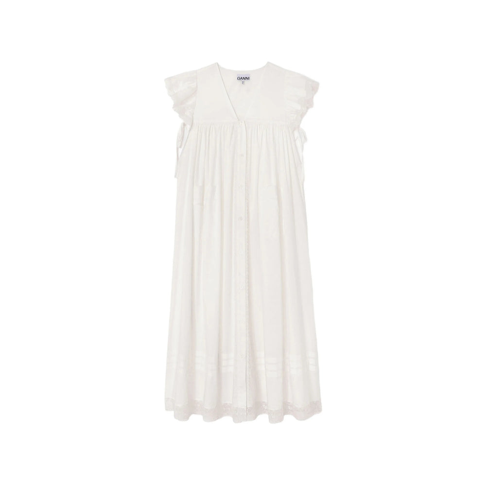 Ganni White Dresses - Day Dresses Women GANNI