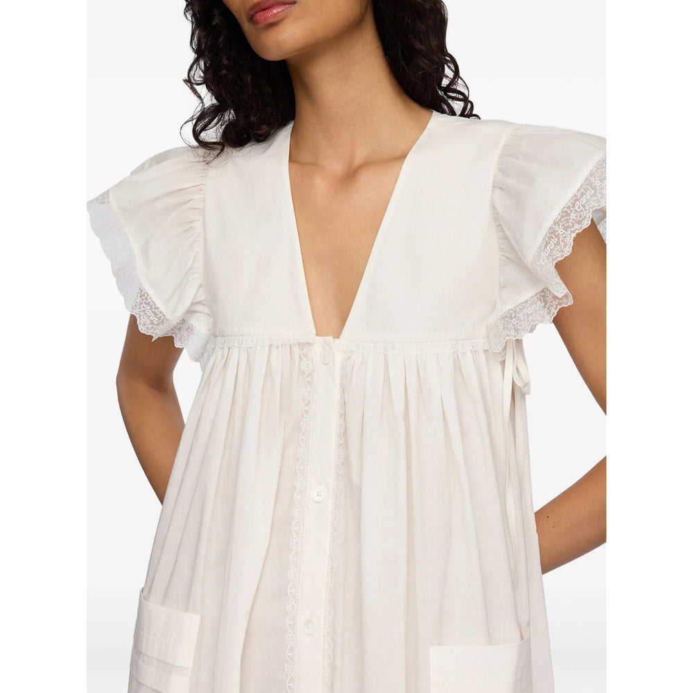 Ganni White Dresses - Day Dresses Women GANNI