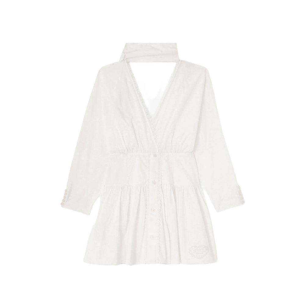Ganni White Dresses - Day Dresses Women GANNI