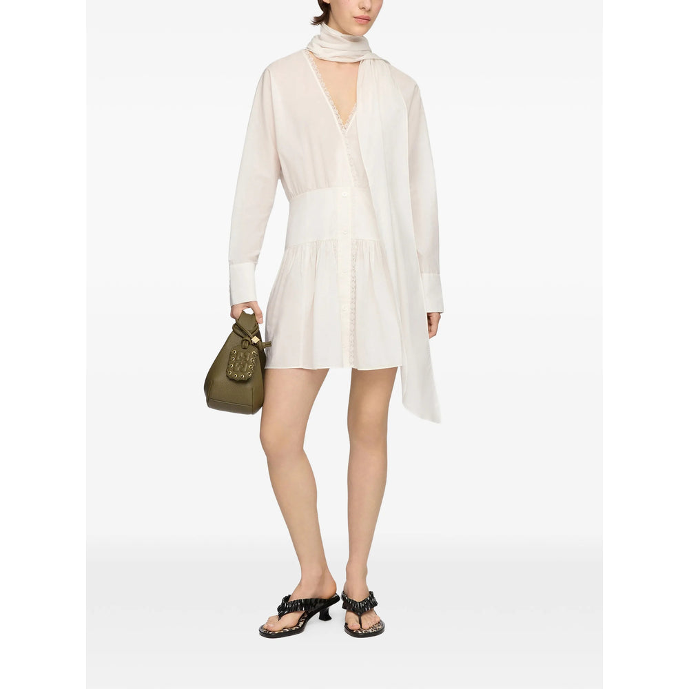 Ganni White Dresses - Day Dresses Women GANNI