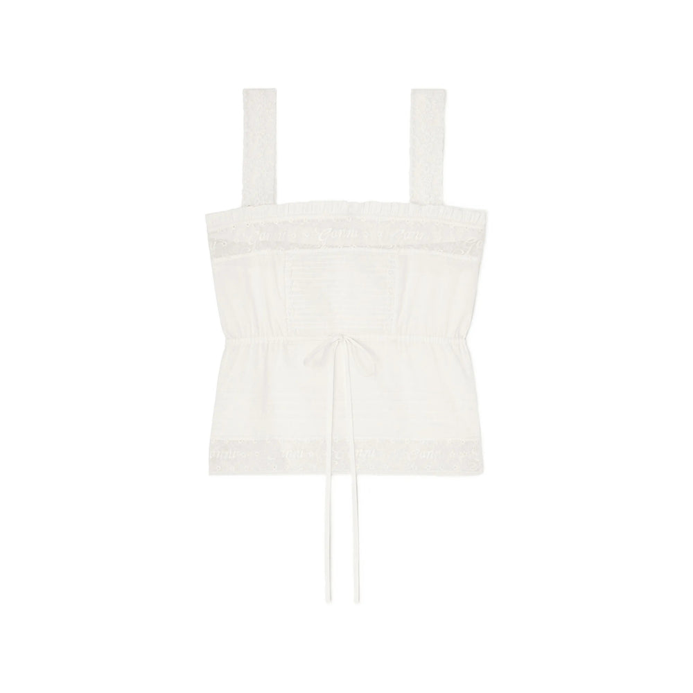 Ganni White Tops - Vests & Tank Tops Women GANNI