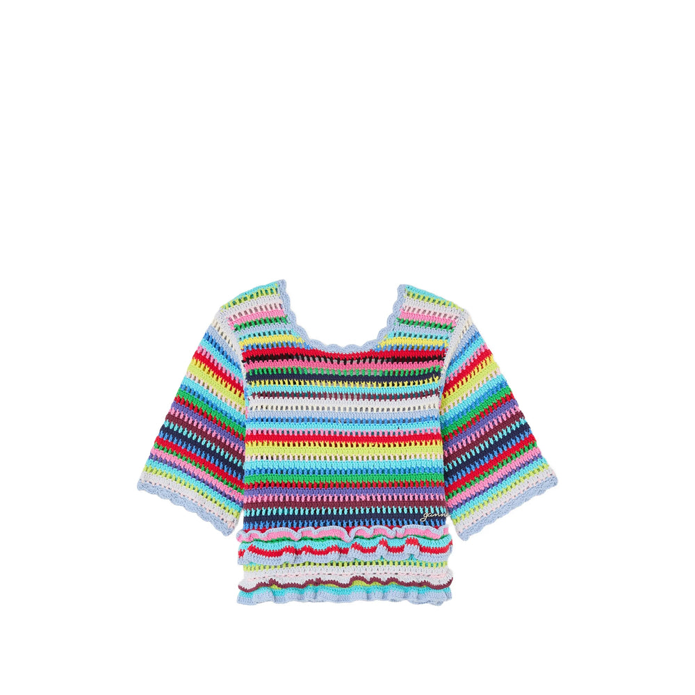 Ganni Blue Tops - Blouses Women GANNI