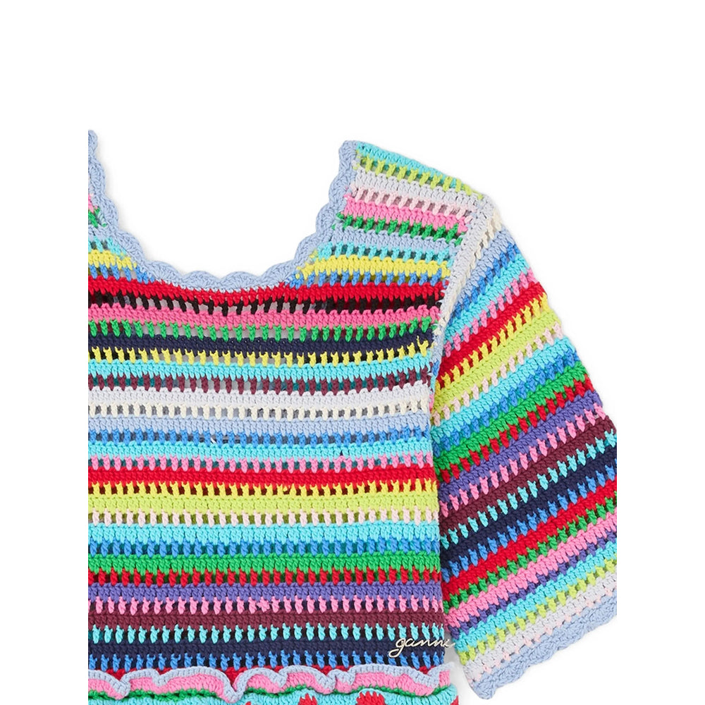 Ganni Blue Tops - Blouses Women GANNI