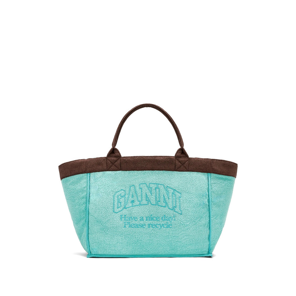 Ganni Brown Tote Bags Women GANNI