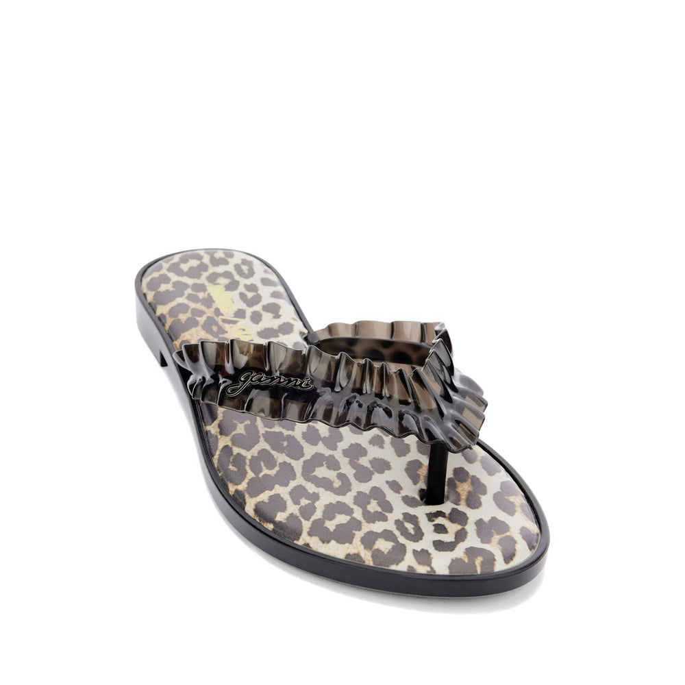 Ganni Black Flip-Flops & Slides Women GANNI