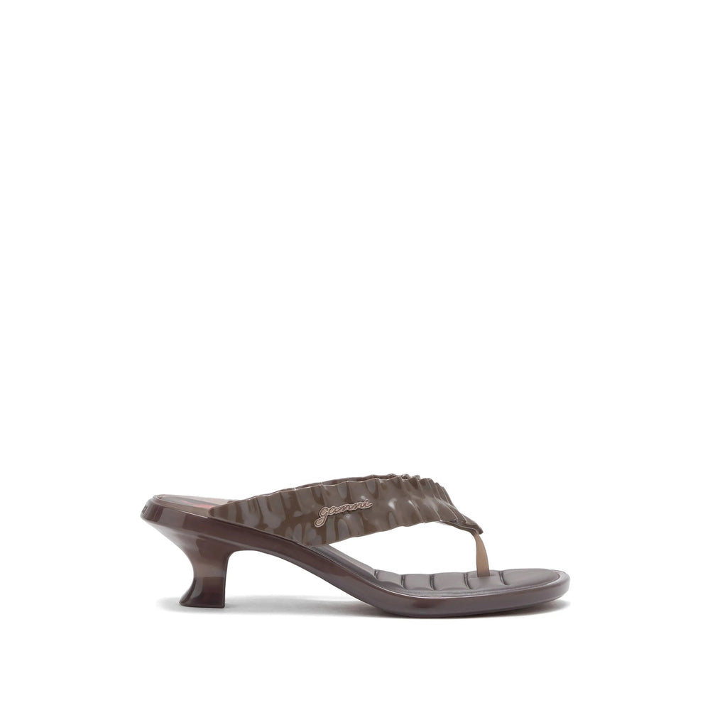Ganni Brown Shoes Women GANNI