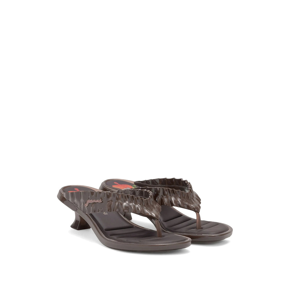 Ganni Brown Shoes Women GANNI