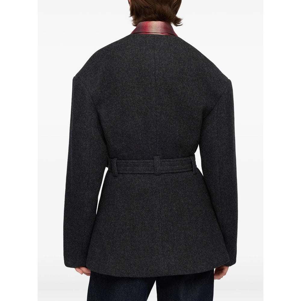 Ganni Grey Jackets - Oversized Jackets Women GANNI
