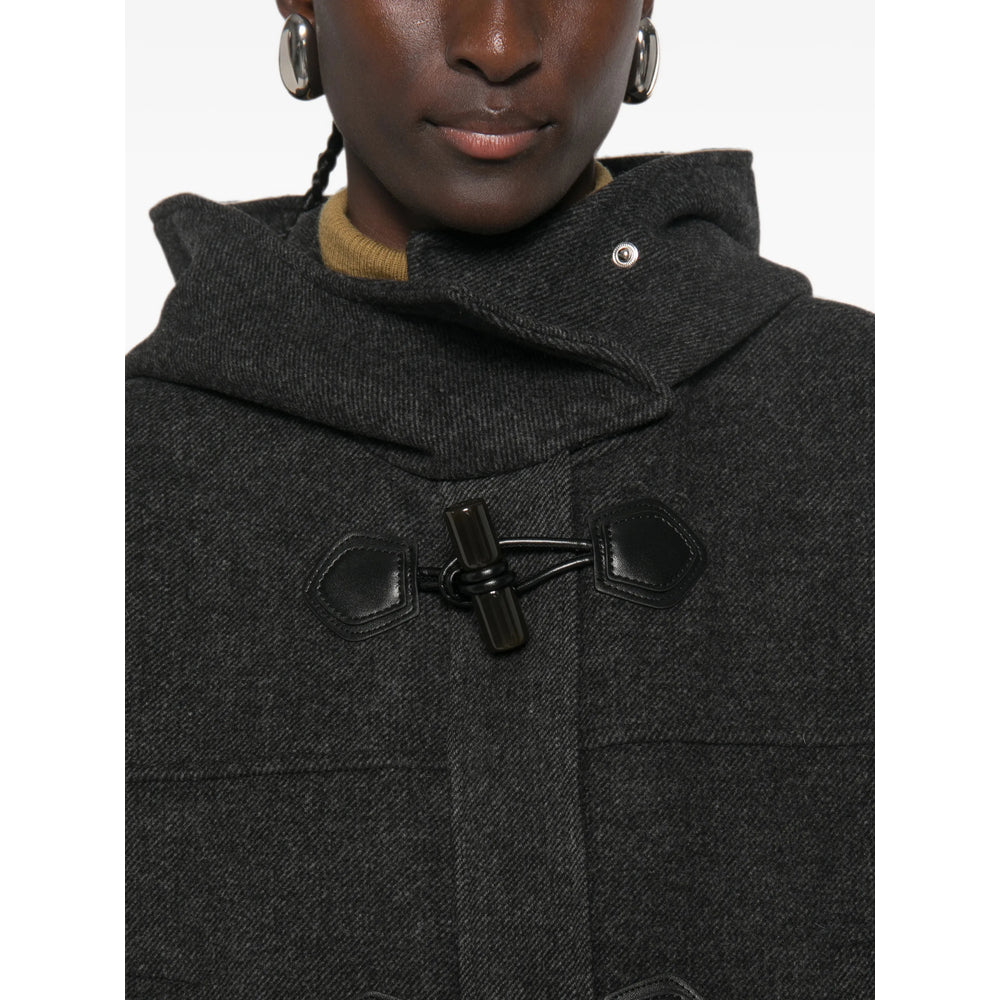 Ganni Grey Coats - Oversized Coats Women GANNI