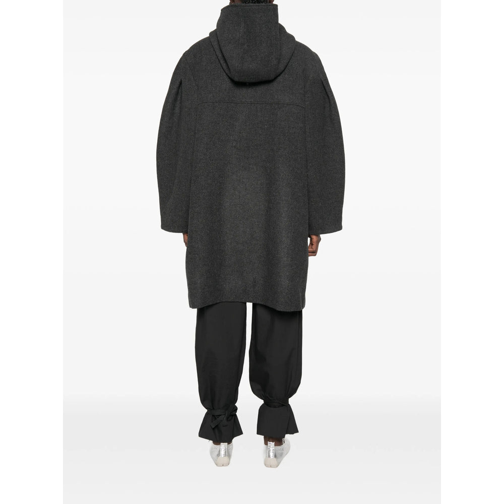Ganni Grey Coats - Oversized Coats Women GANNI