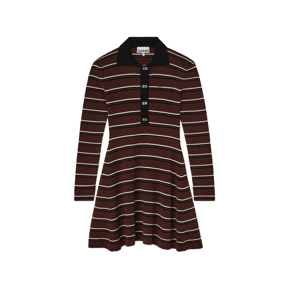 Ganni Brown Dresses - Day Dresses Women GANNI