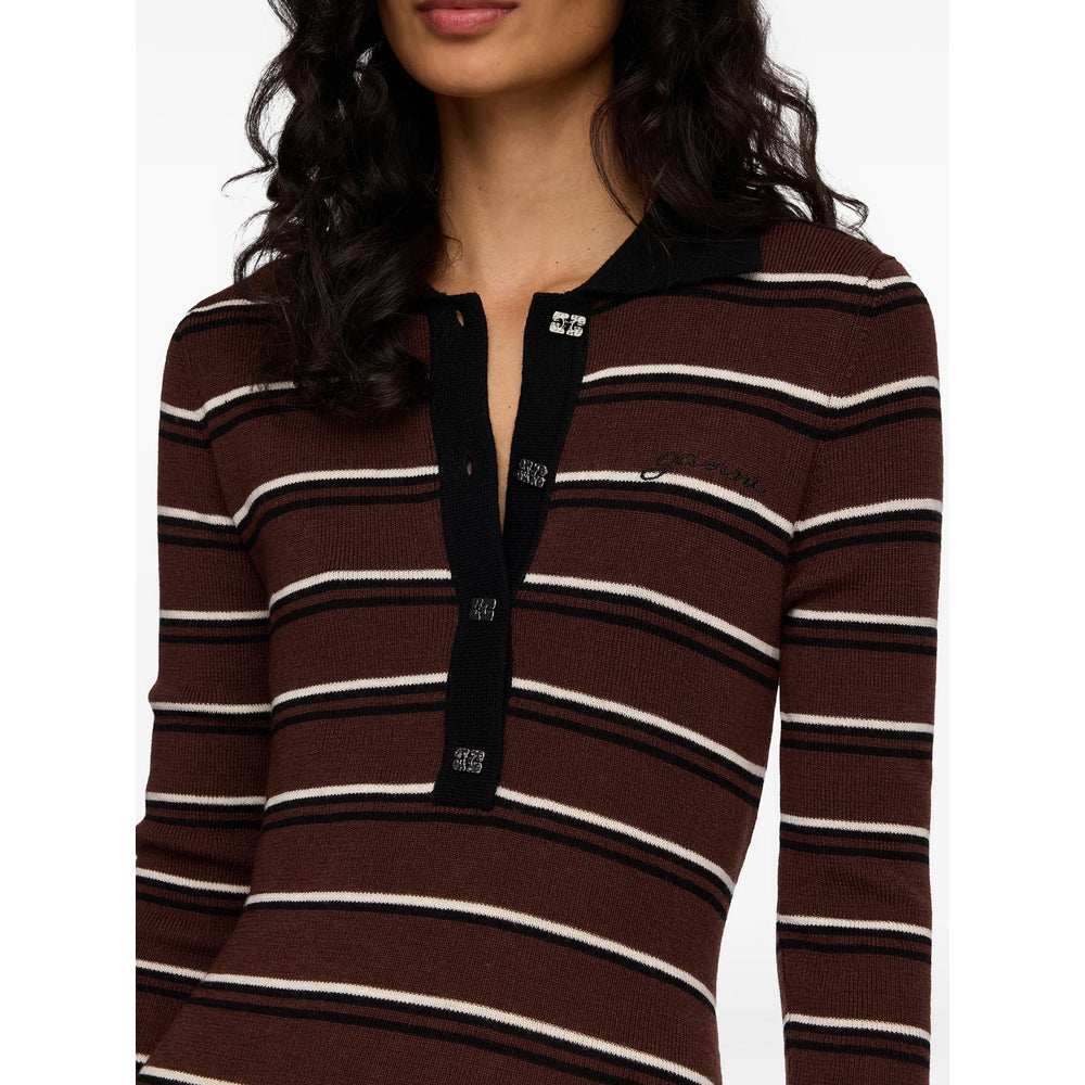 Ganni Brown Dresses - Day Dresses Women GANNI