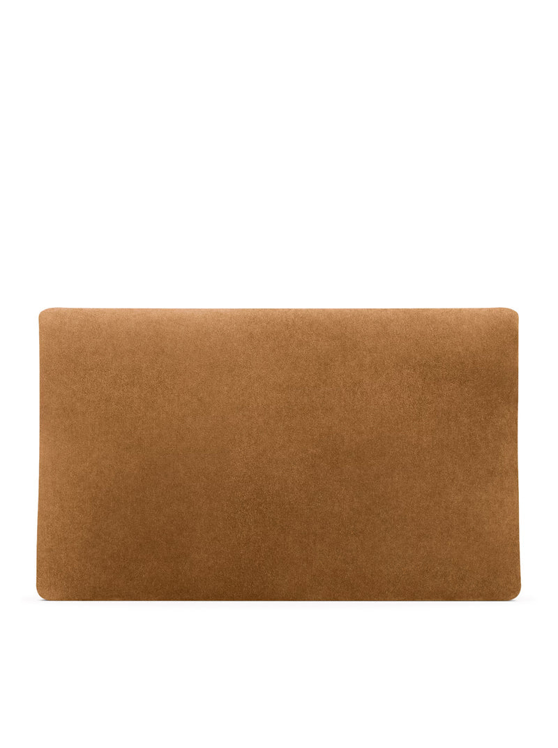 Saint Laurent Women Large Cassandre Envelope Clutch In Suede SAINT LAURENT
