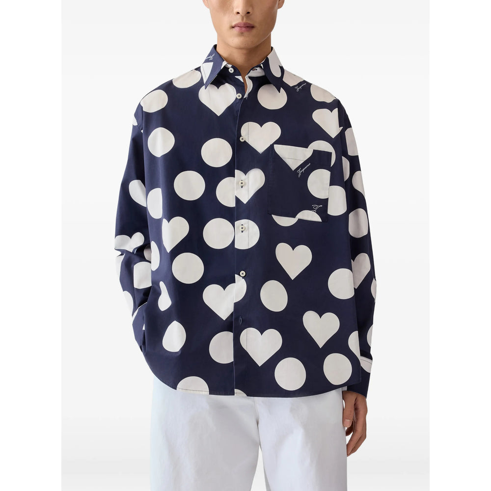 Jacquemus Blue Shirts Men JACQUEMUS