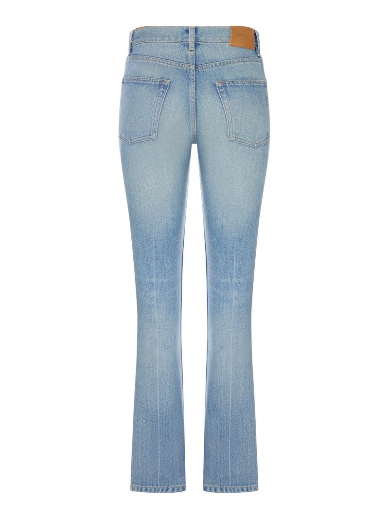 Saint Laurent Women Jeans Dritti In Denim Authentic SAINT LAURENT