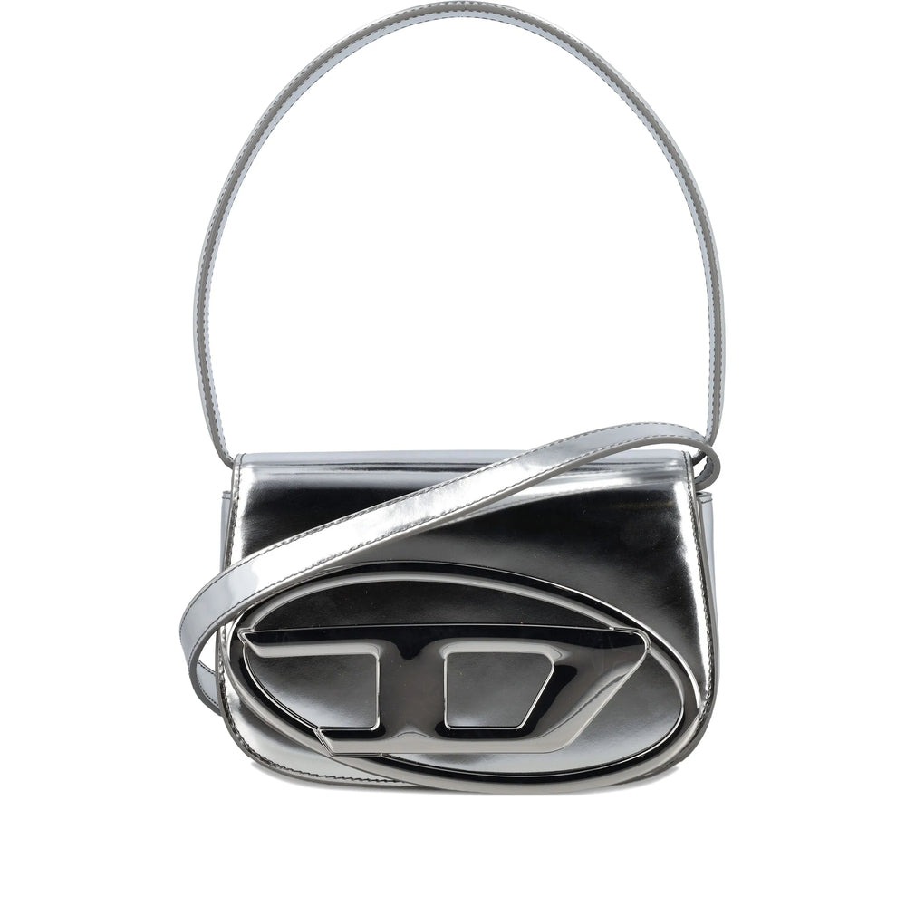 Diesel Silver Tote Bags Women DIESEL