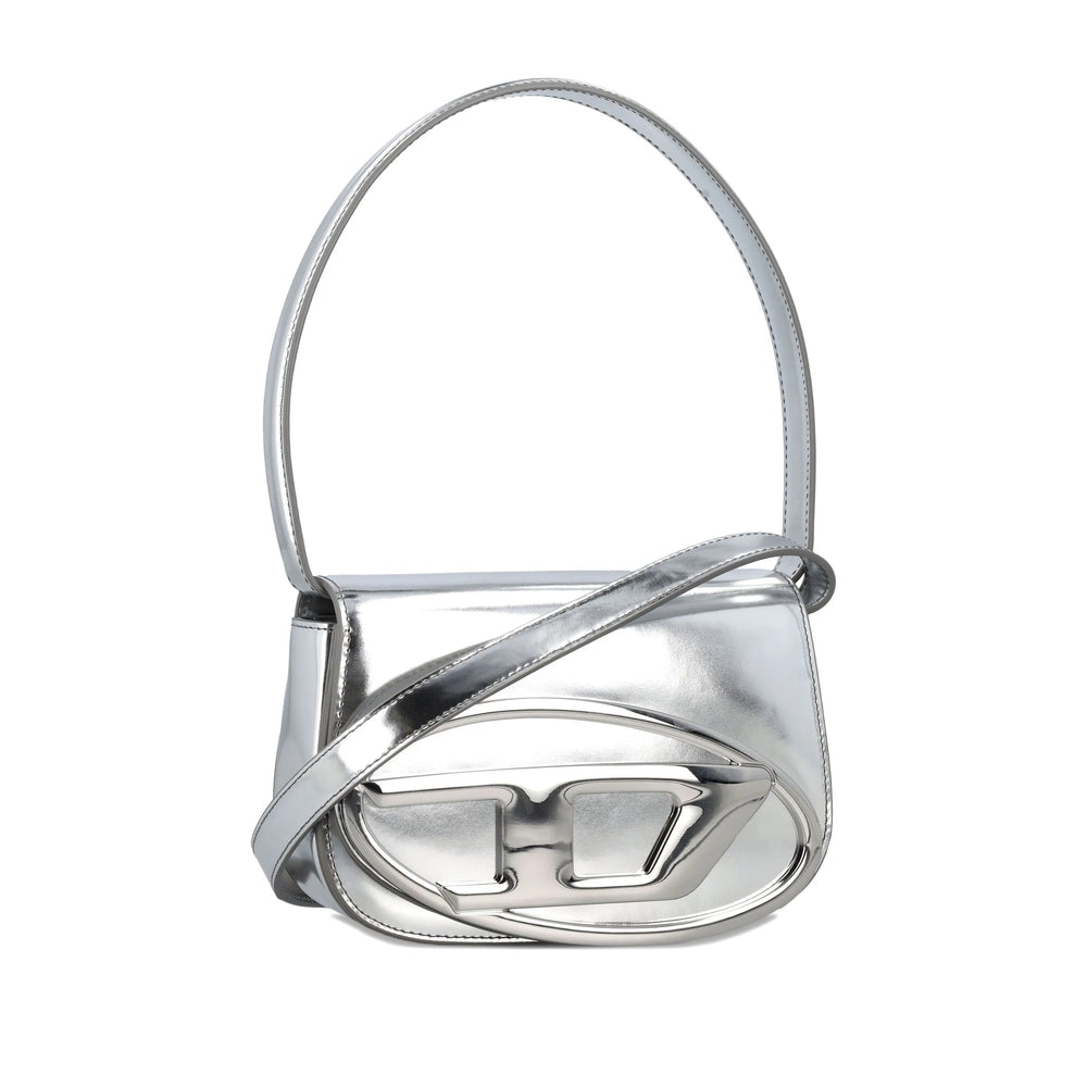 Diesel Silver Tote Bags Women DIESEL