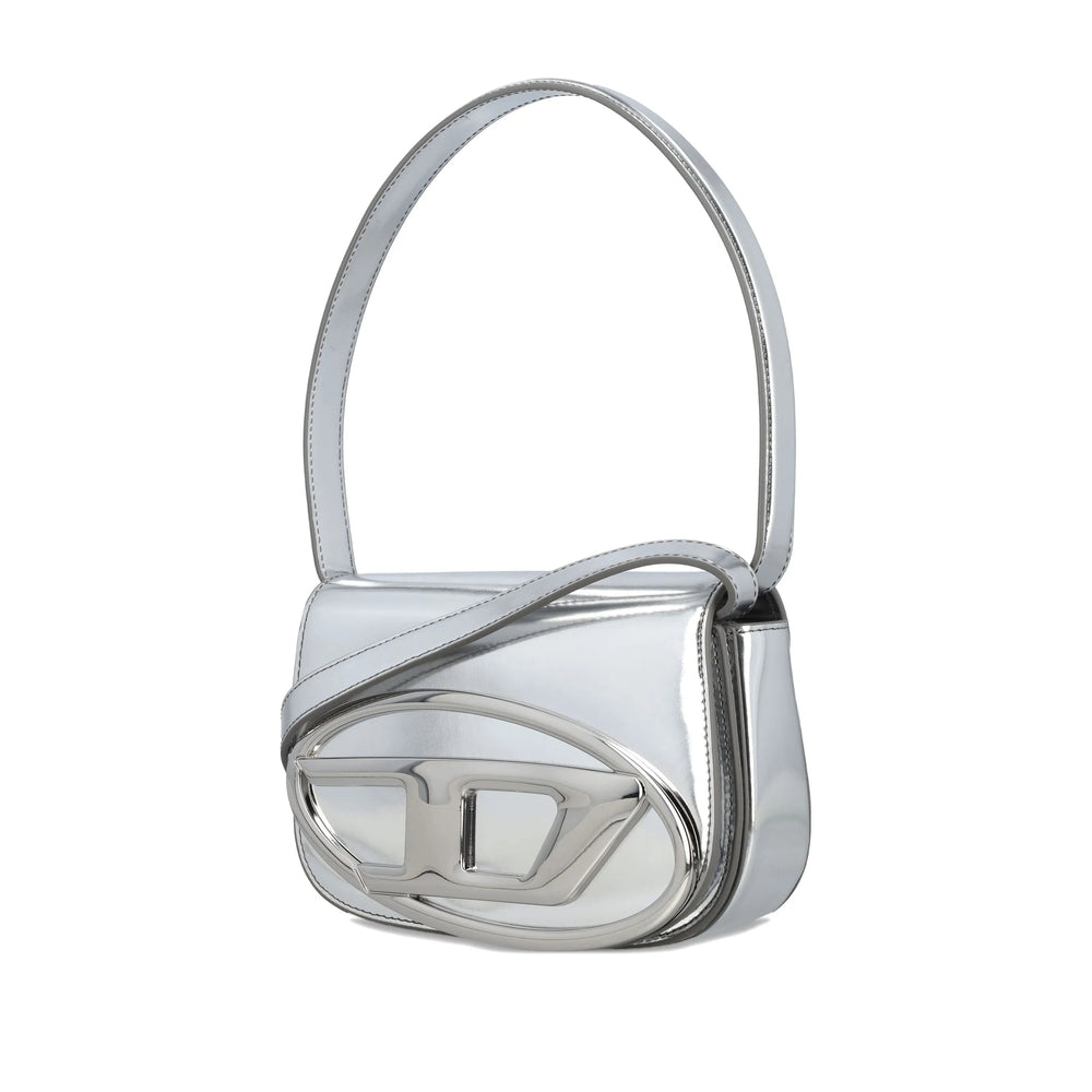 Diesel Silver Tote Bags Women DIESEL