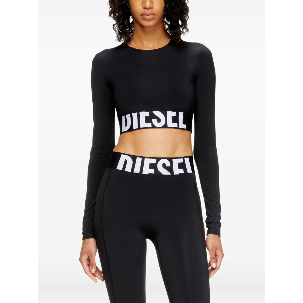 Diesel Black Tops - T-Shirts & Jerseys Women DIESEL