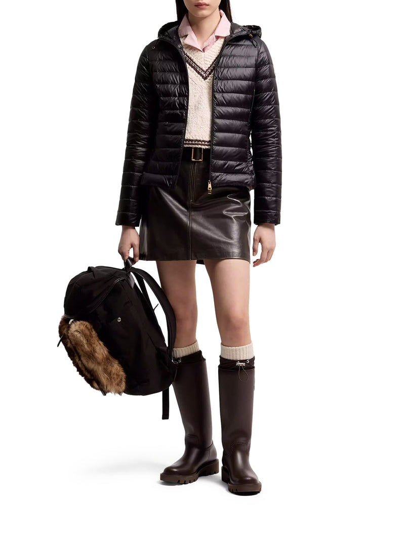 Moncler Women Igelhood Short Down Jacket In Longue Saison MONCLER