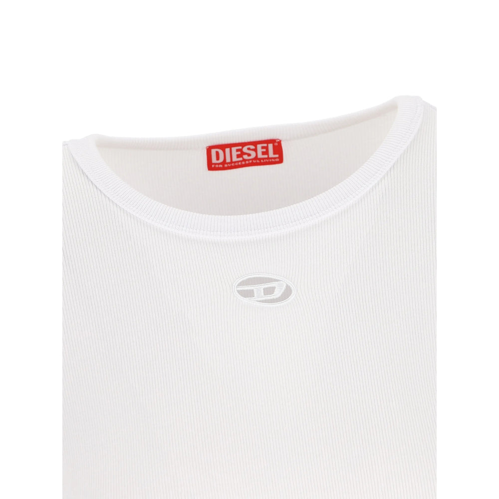 Diesel White Tops - T-Shirts & Jerseys Women DIESEL