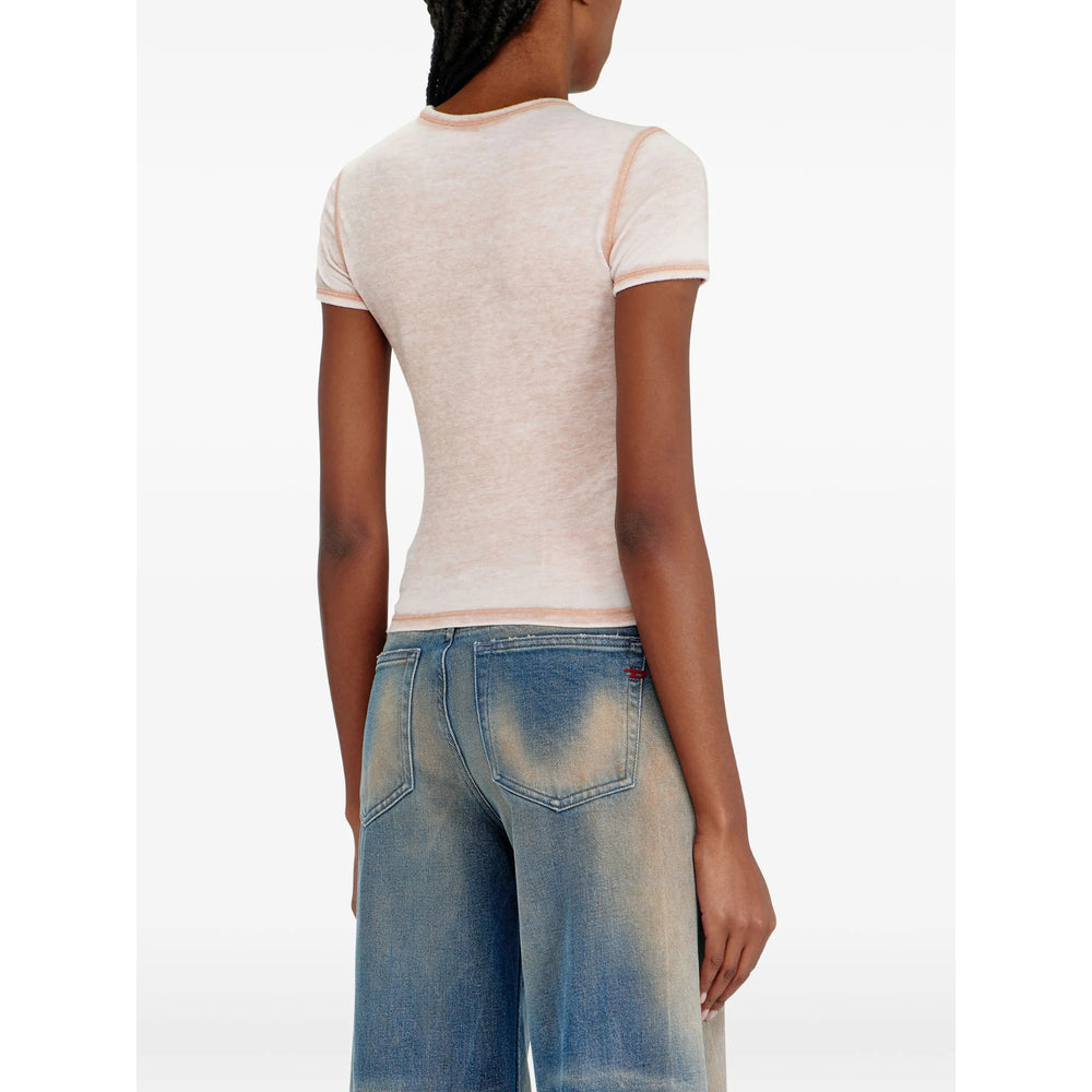 Diesel Pink Tops - T-Shirts & Jerseys Women DIESEL