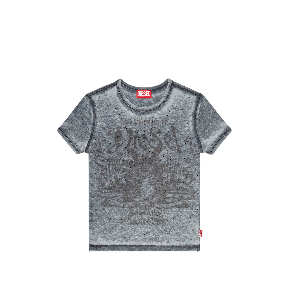 Diesel Grey Tops - T-Shirts & Jerseys Women DIESEL
