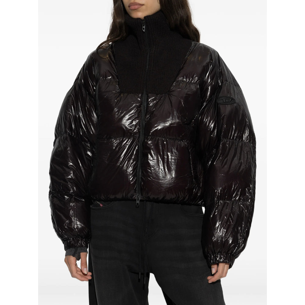 Diesel Black Jackets - Puffer Jackets Women DIESEL
